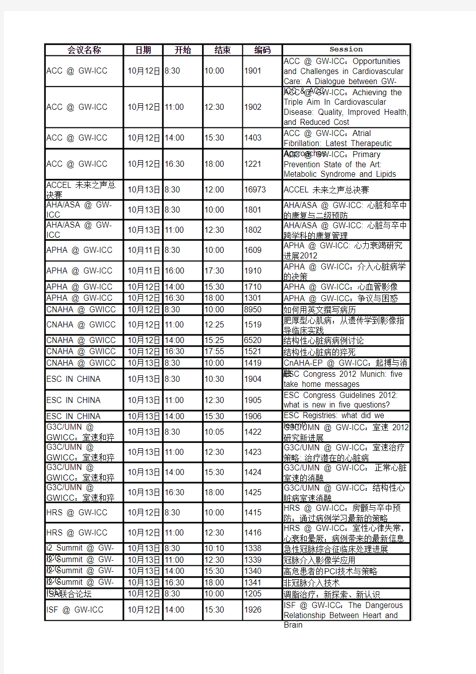 长城会日程