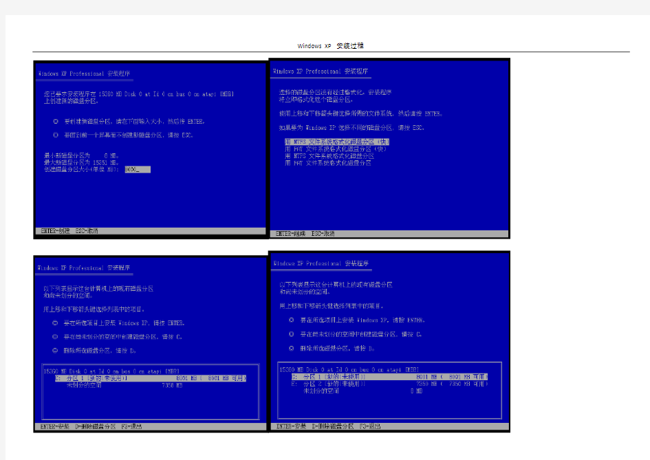 原版Windows XP系统安装全过程图解