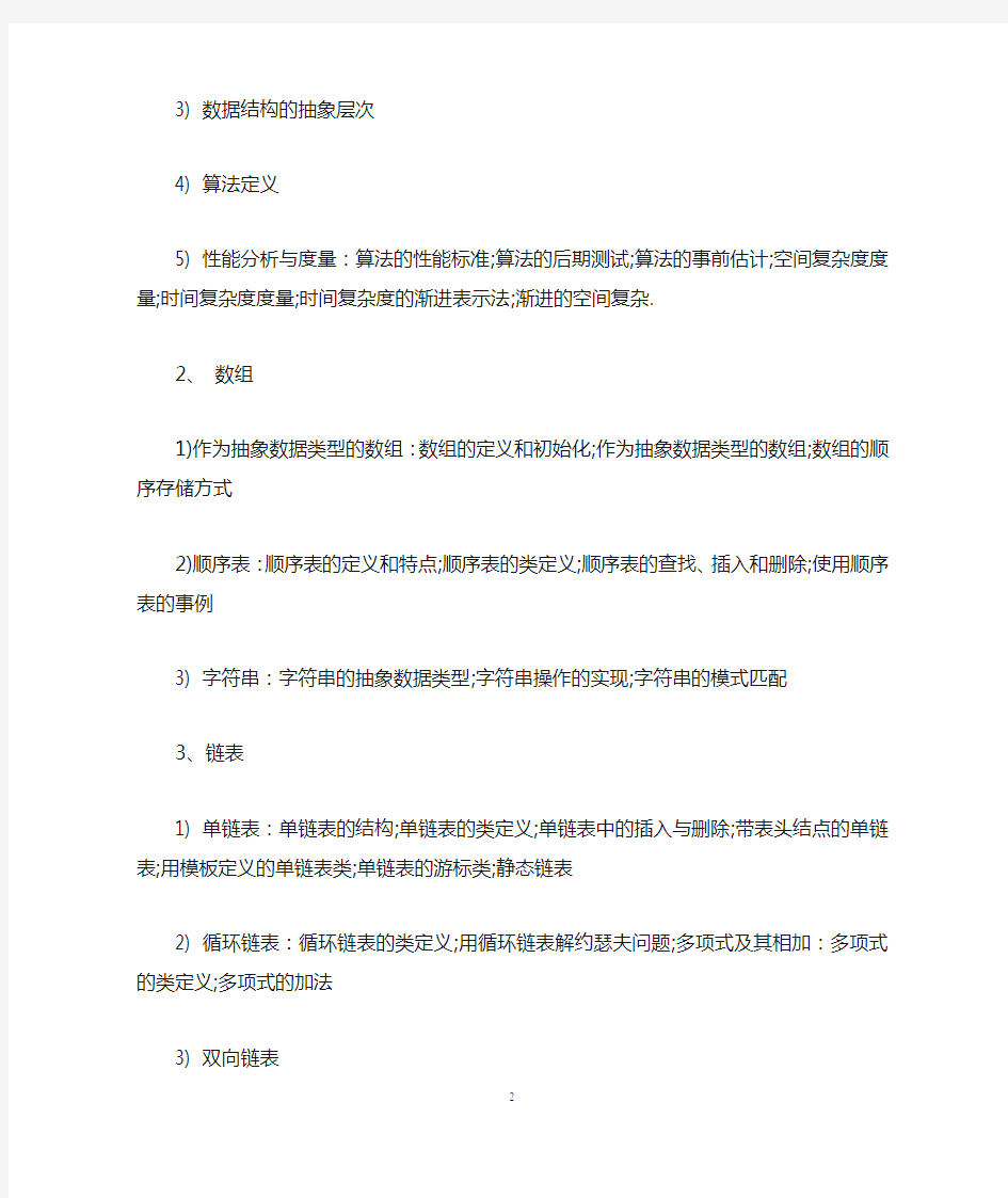 上海理工大学2019考研大纲：869数据结构及软件工程