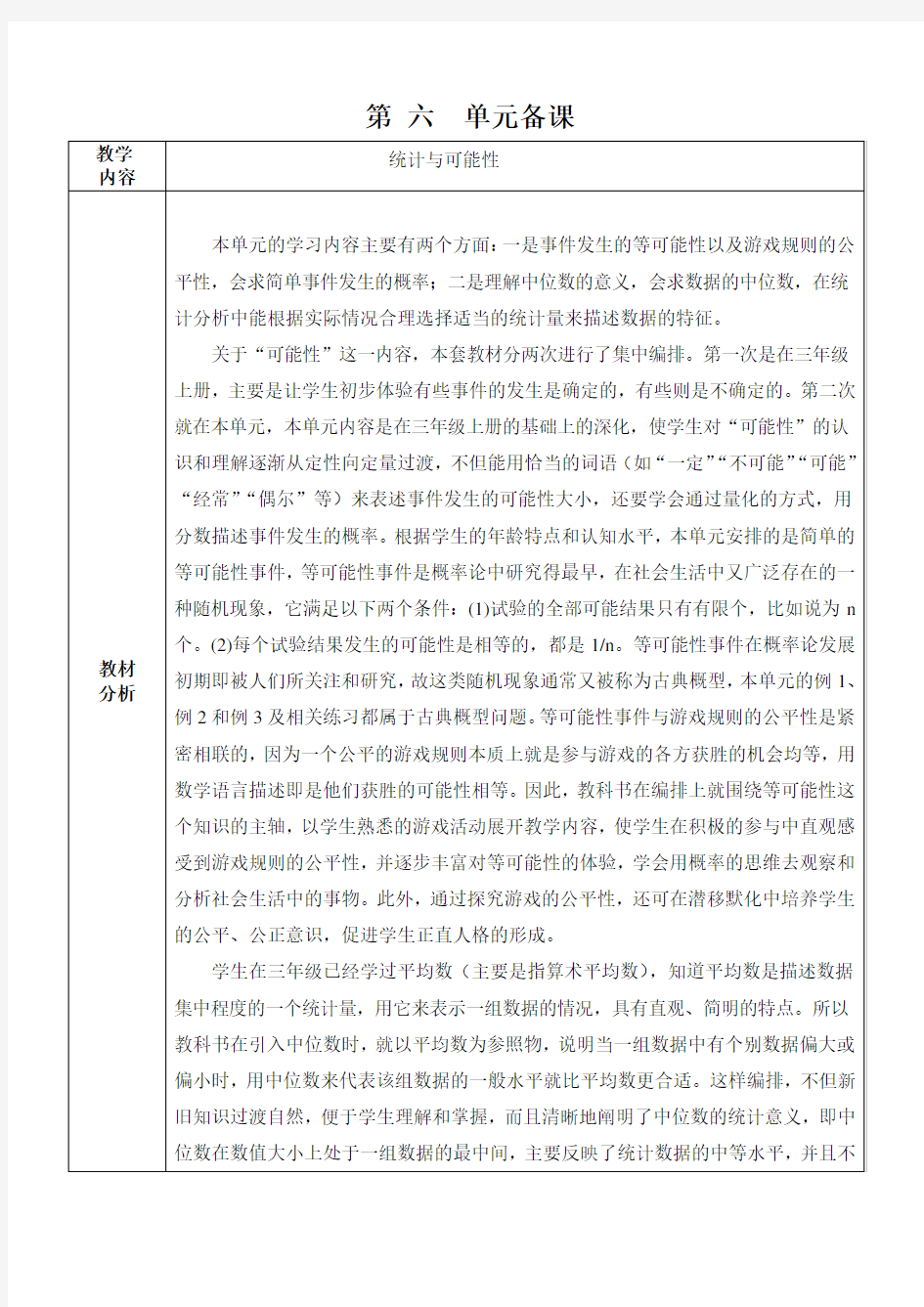 第十五周教案数学