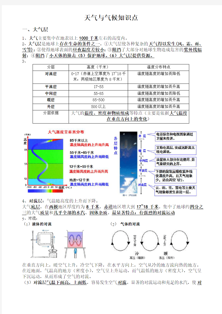 天气与气候知识点(1)