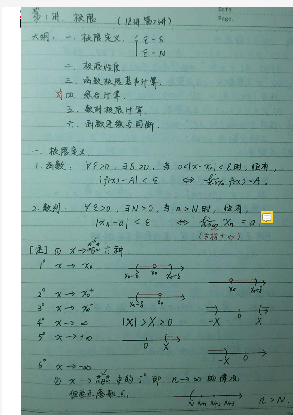 完整版2019年考研数学学霸手抄笔记