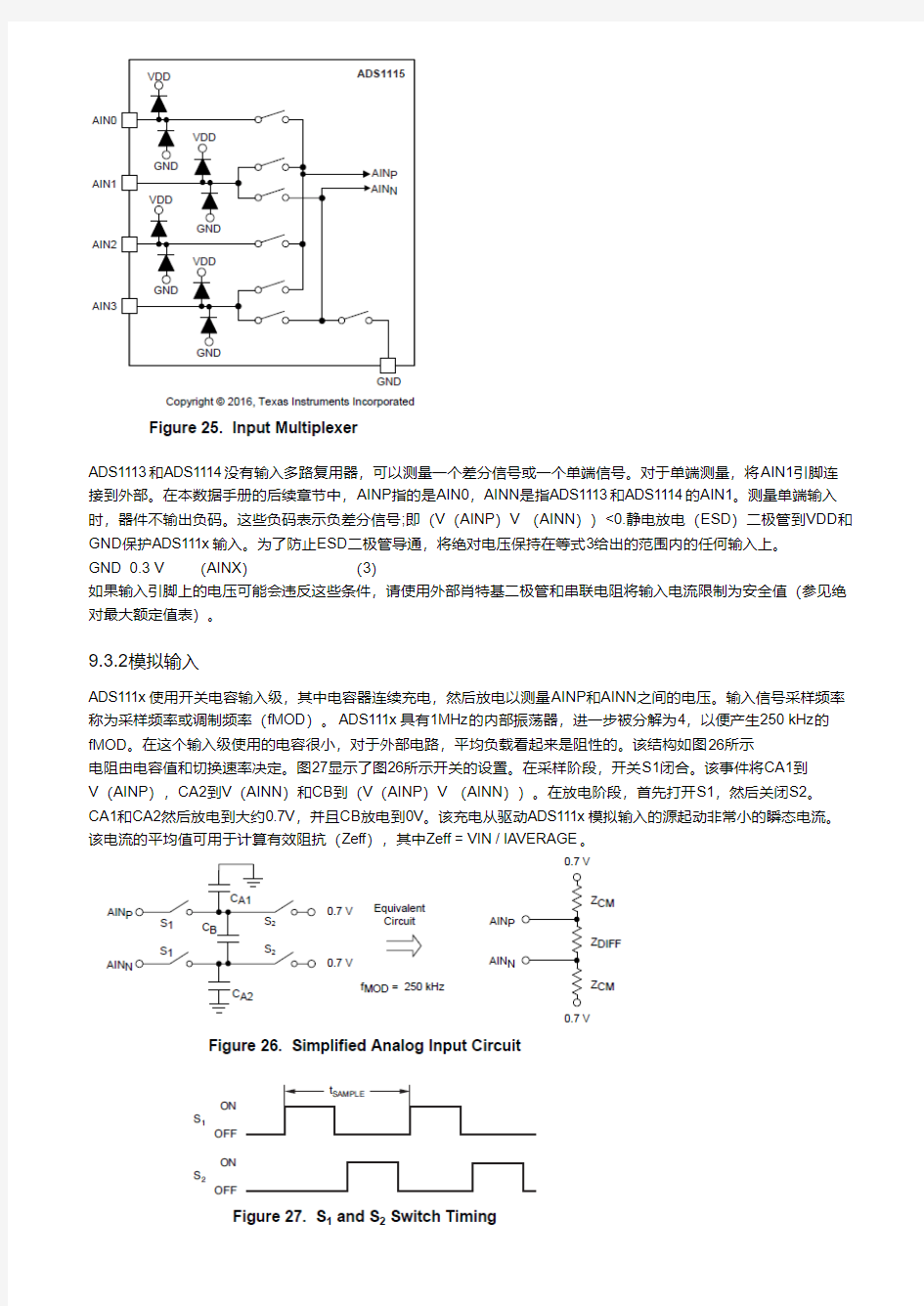 ADS1115数据手册中文翻译