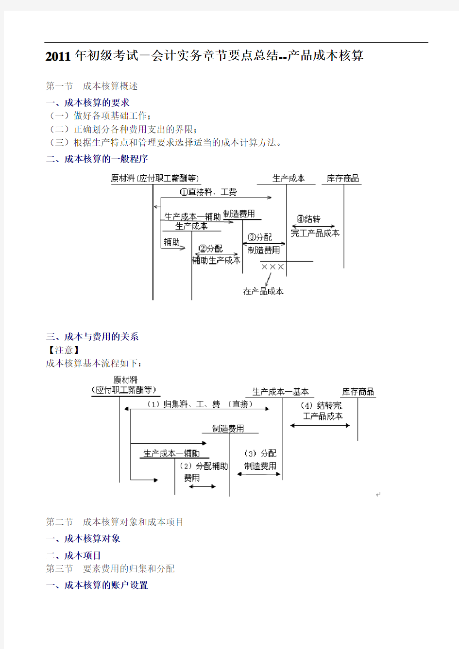 第八章--产品成本核算