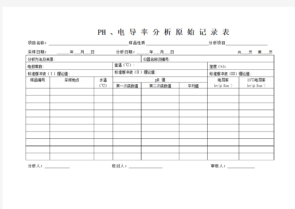 实验室原始记录2012.10