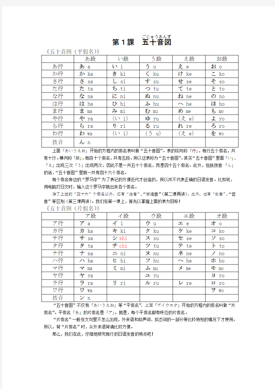 新编日语教程第一册第1课