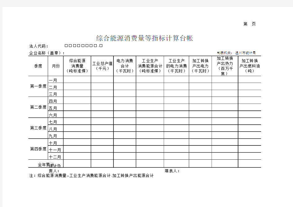 -各类报表(实用表格模板)