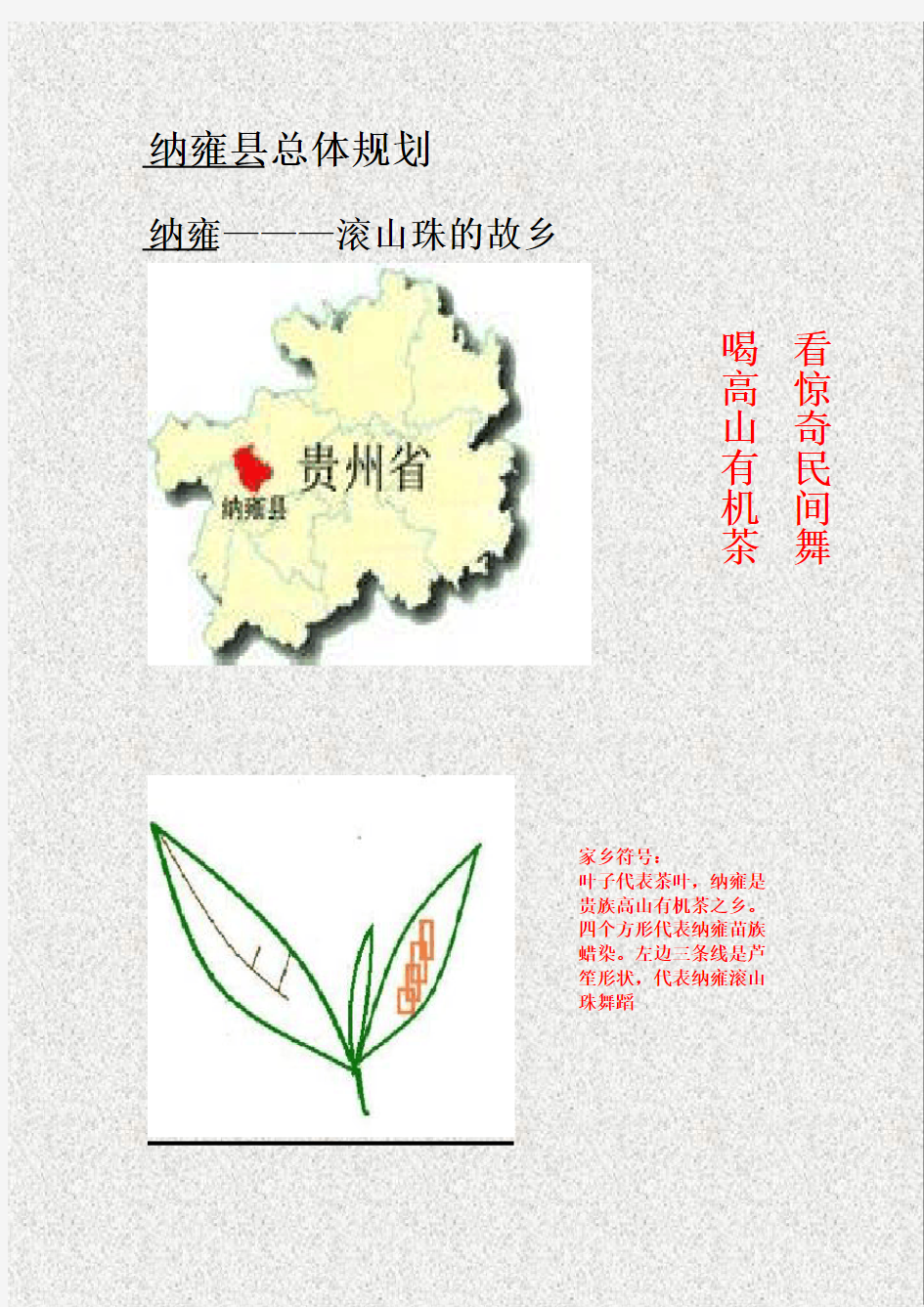 纳雍县总体规划(DOC)