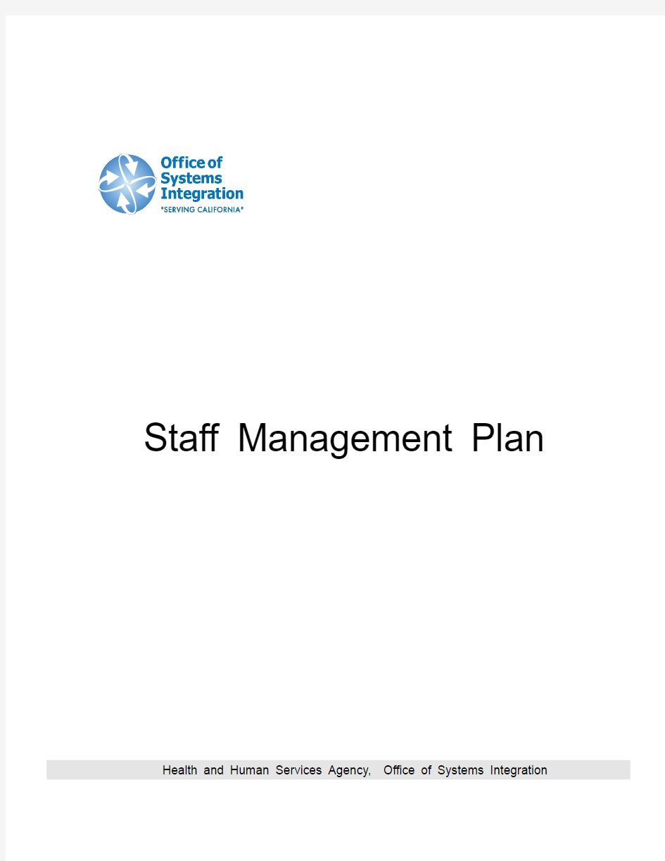 Staff Management Plan Template (3456)