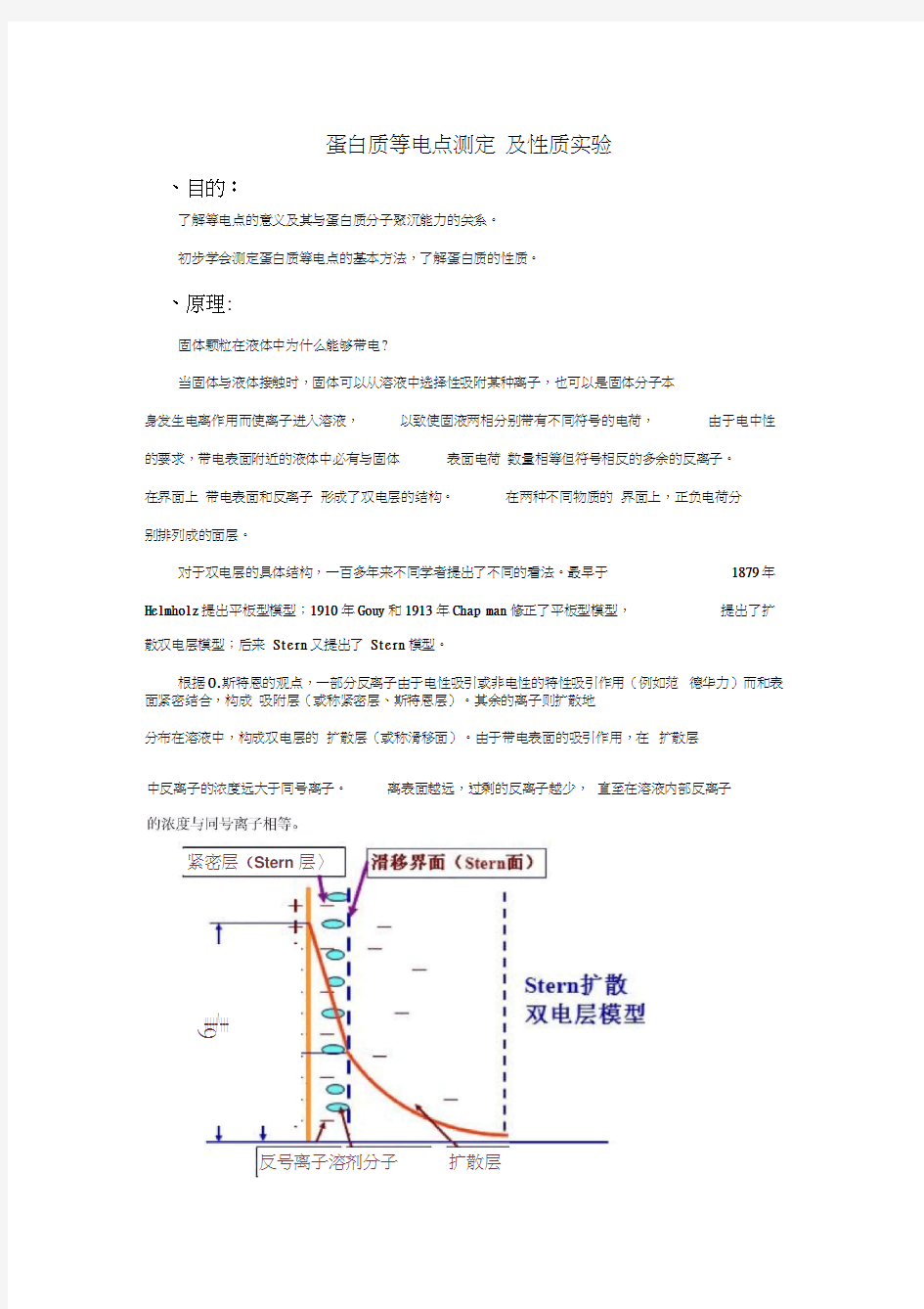 蛋白质等电点测定