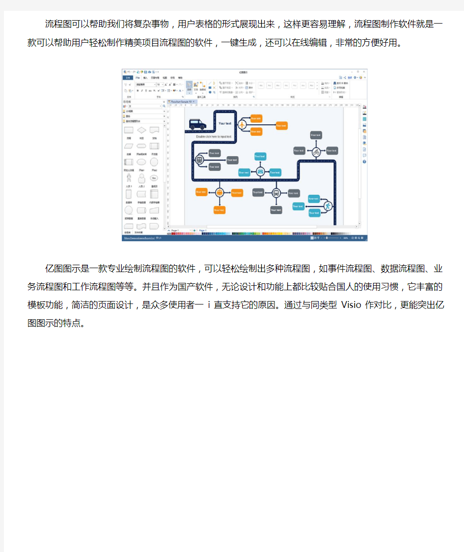 用什么软件做工艺流程图