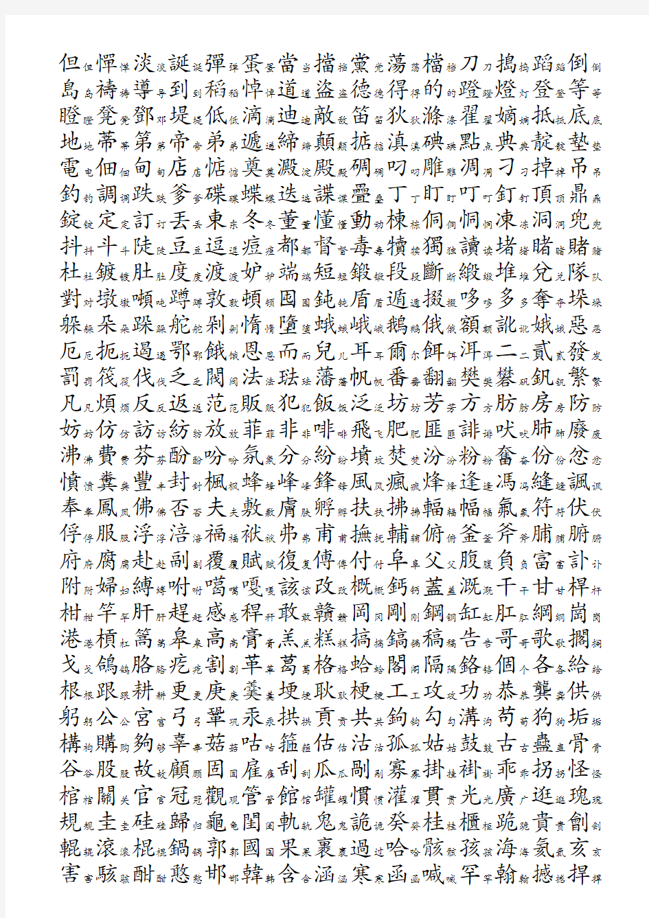 3754个常用汉字简繁对照表-拼音顺序[1][1]