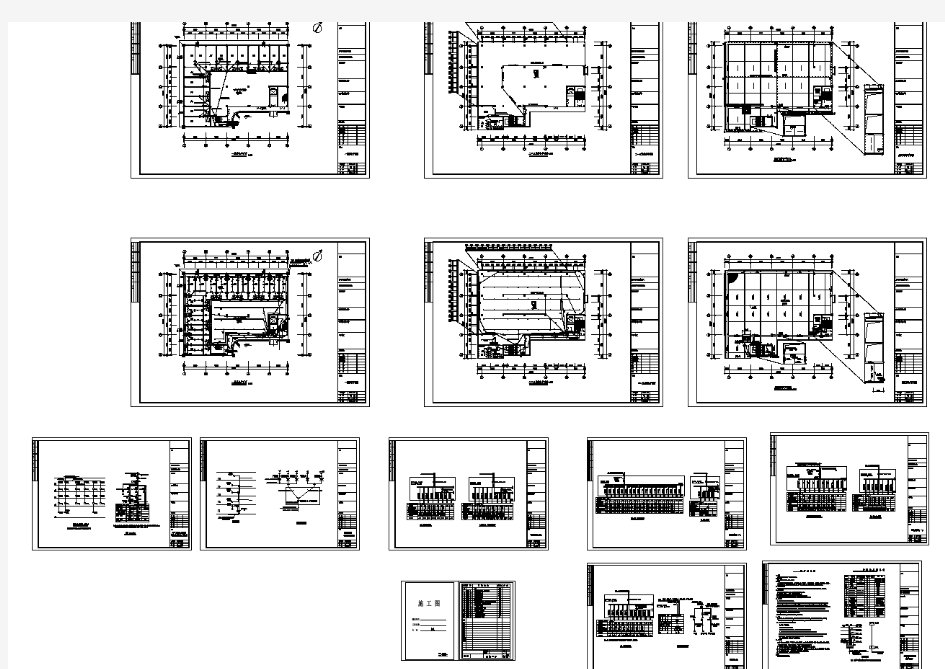 某地五层厂房电气设计平面图及系统图