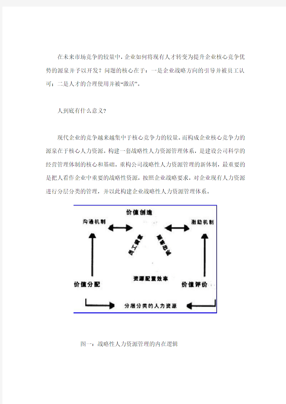 战略性人力资源管理