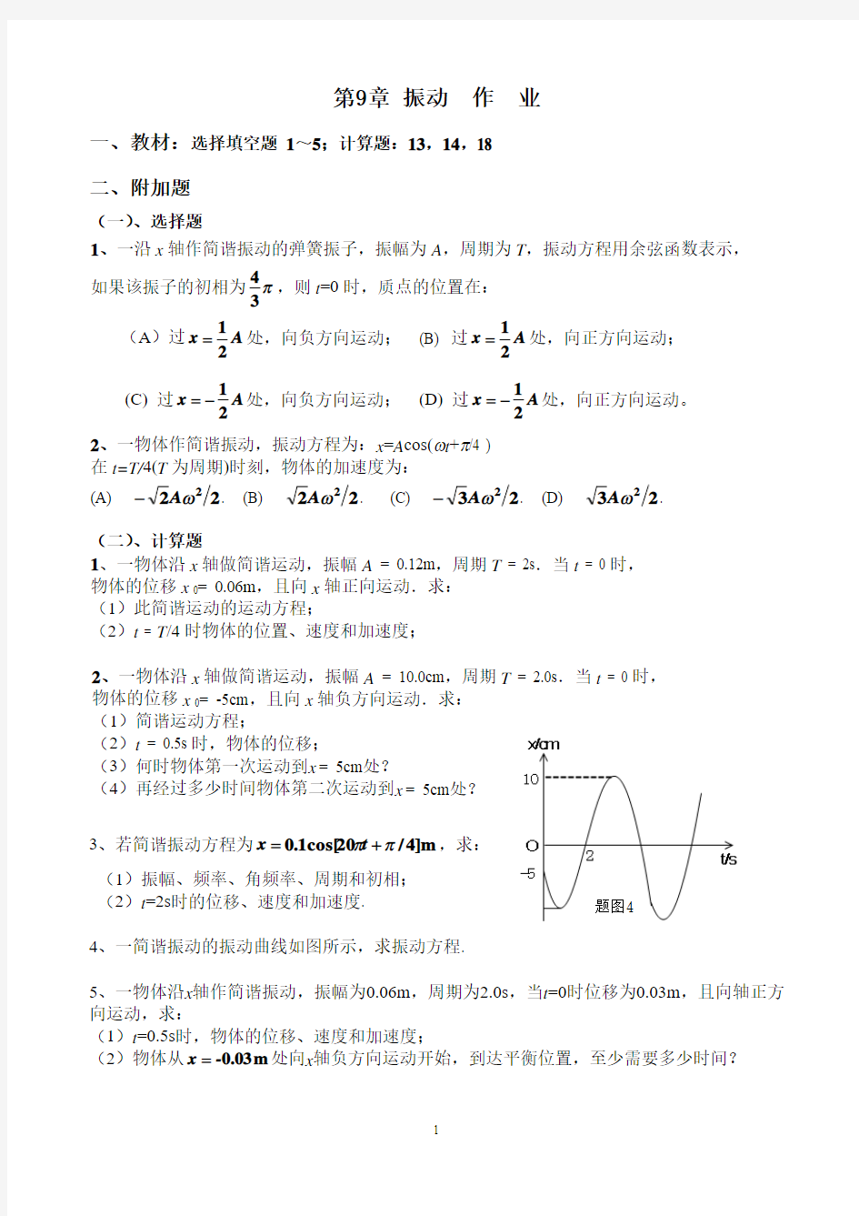 东北大学物理期末复习资料