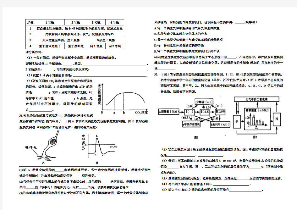 理综生物6+6 五