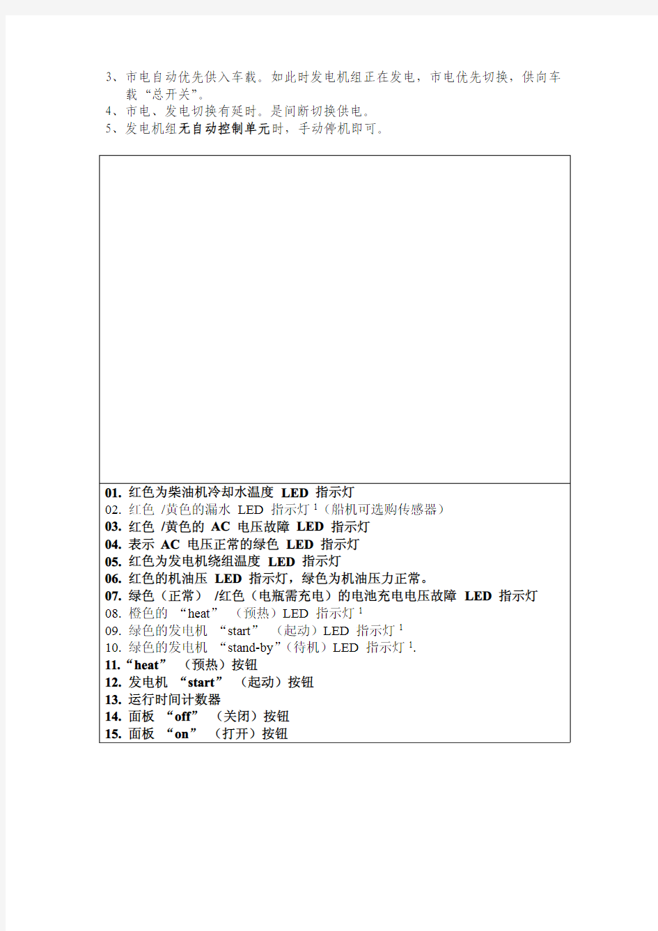 德国熊猫发电机组使用方法及注意事项