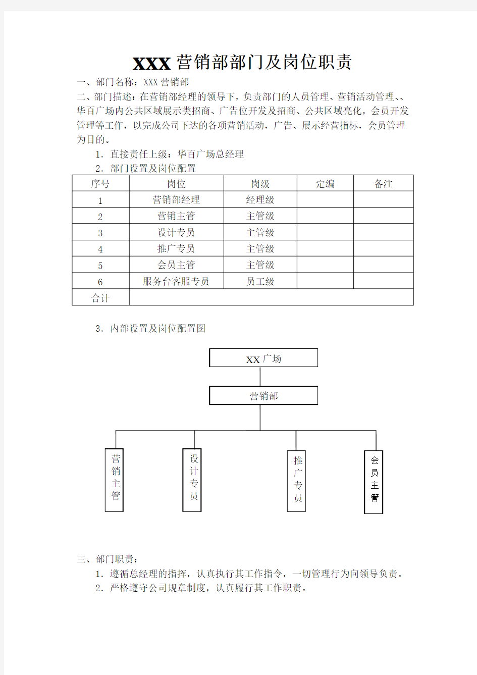 公司企划部工作职责