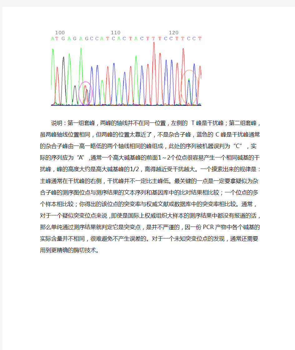 DNA测序结果分析