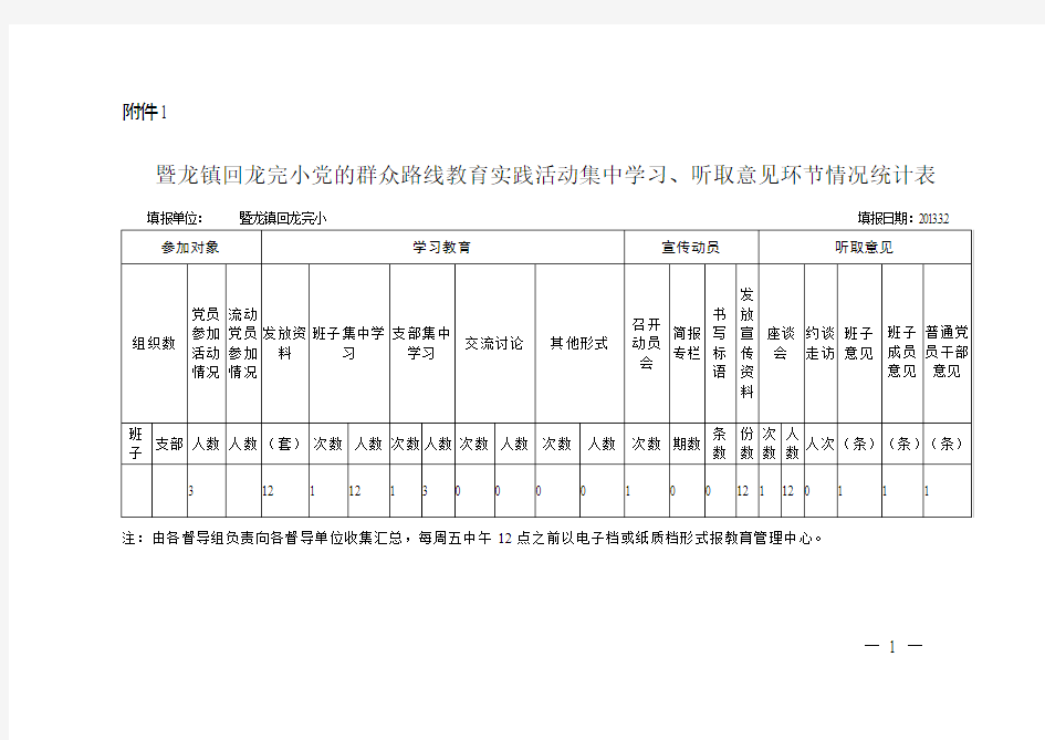 暨龙镇教育总支征求意见表