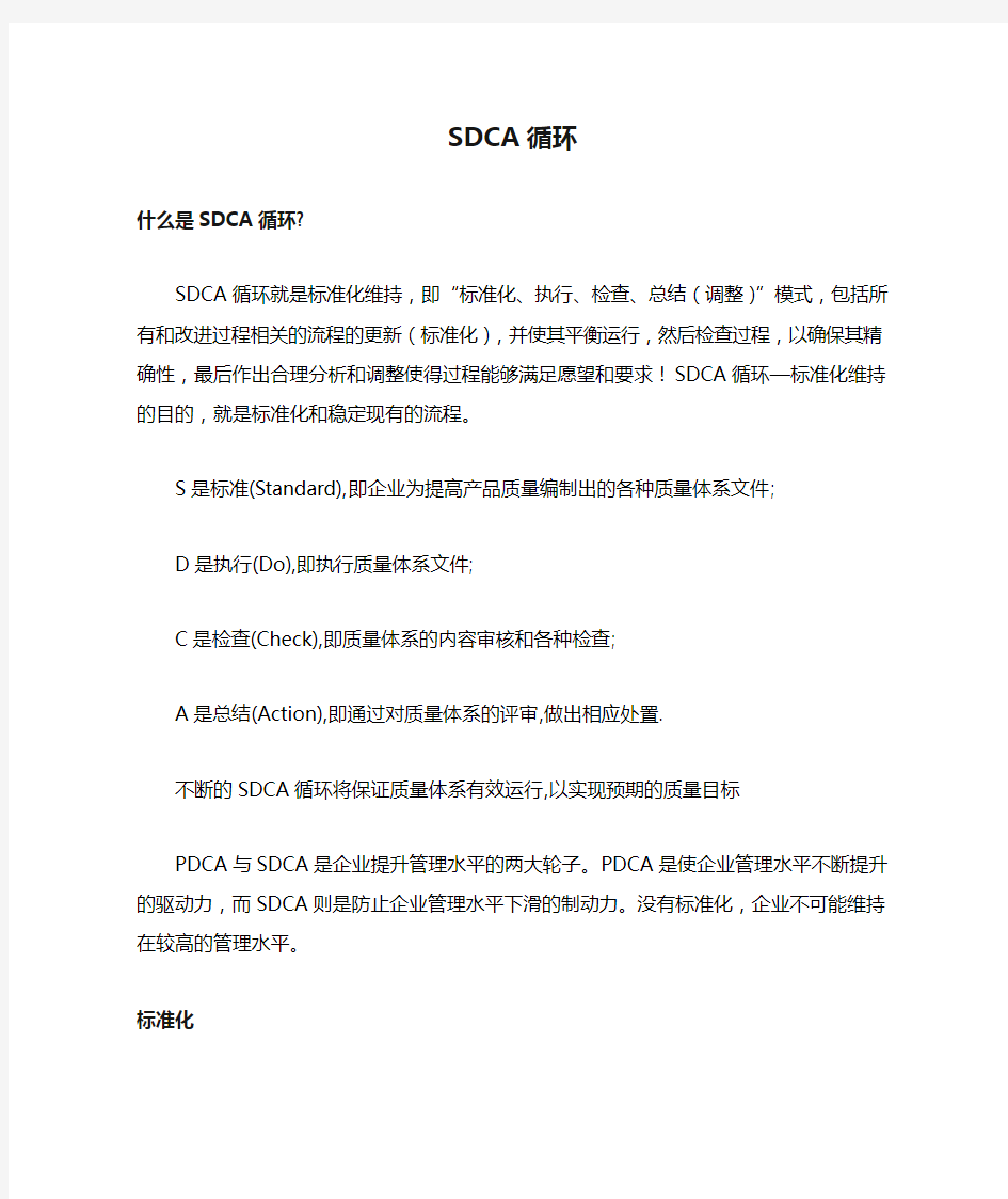 SDCA循环管理