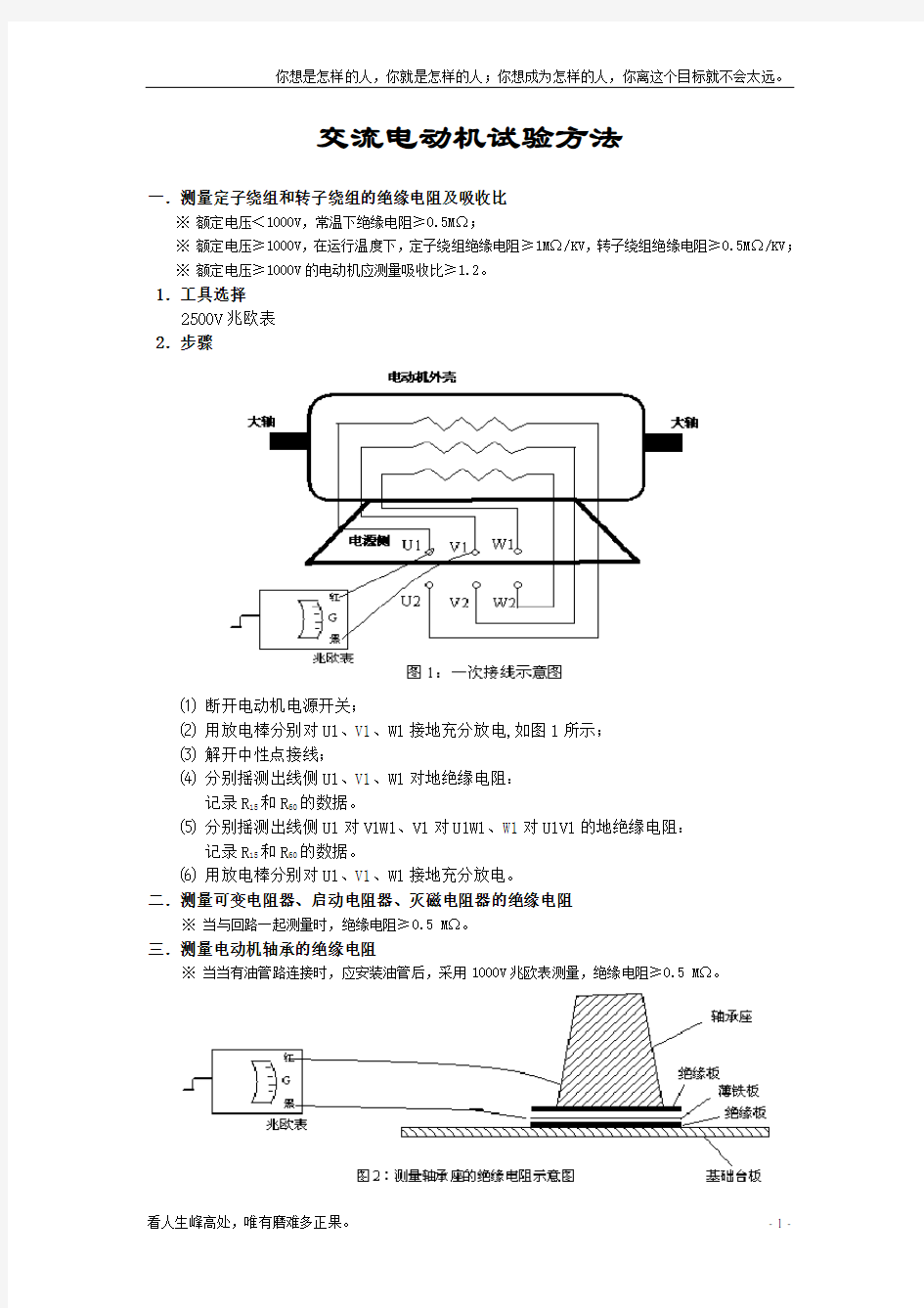 (新)高压交流电动机试验方法