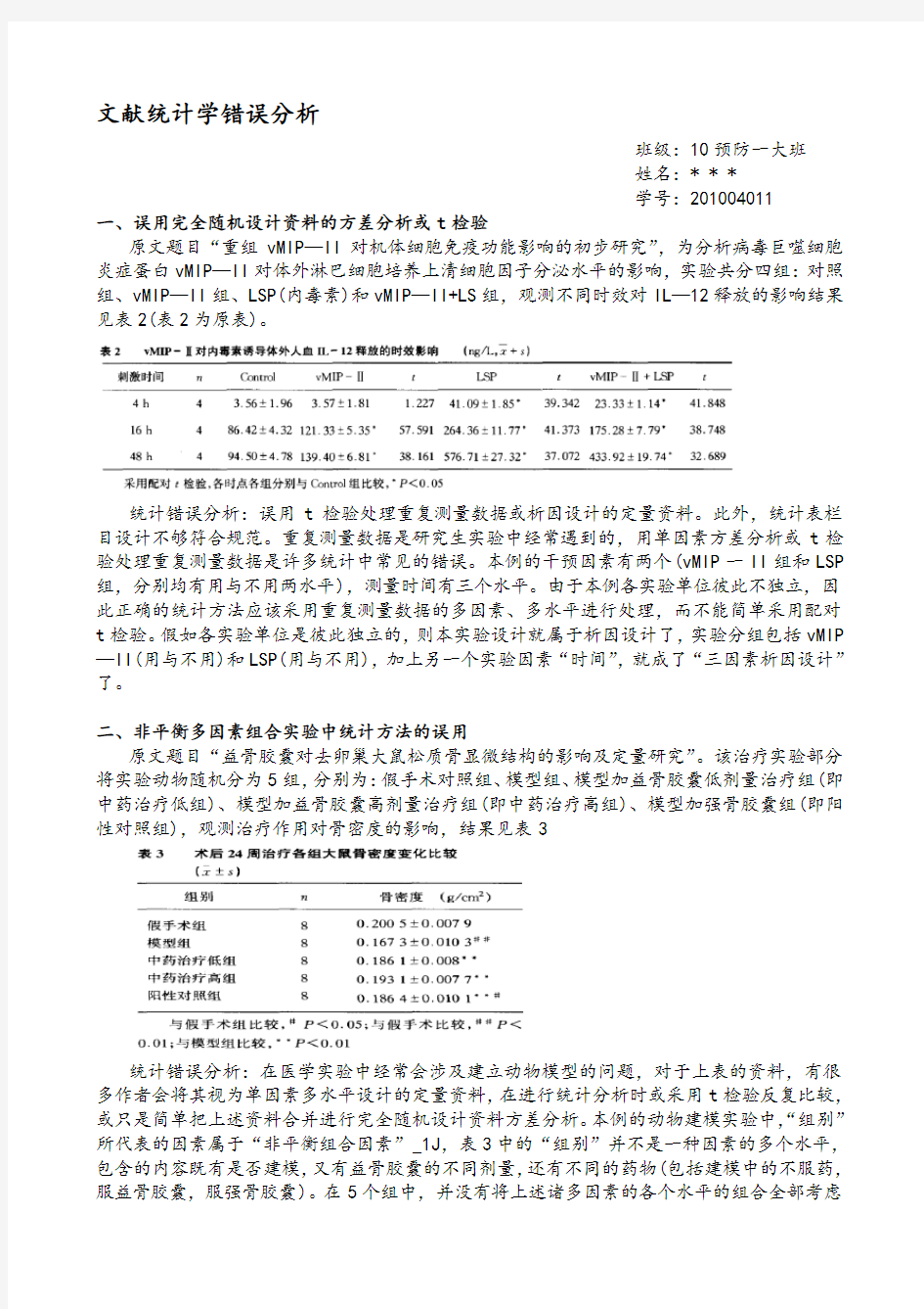 文献统计学错误