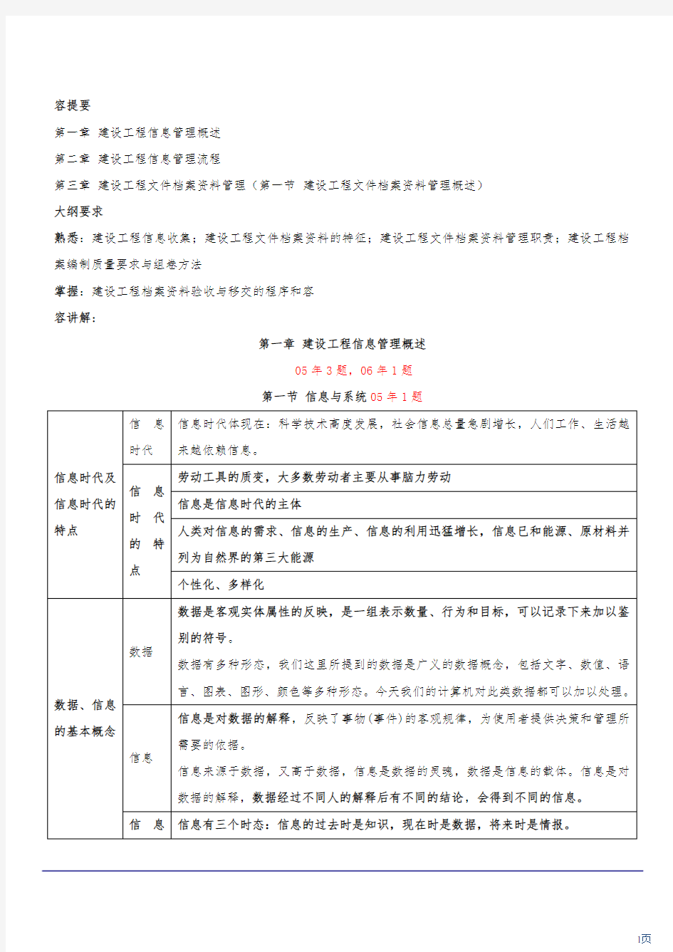 建设工程信息管理