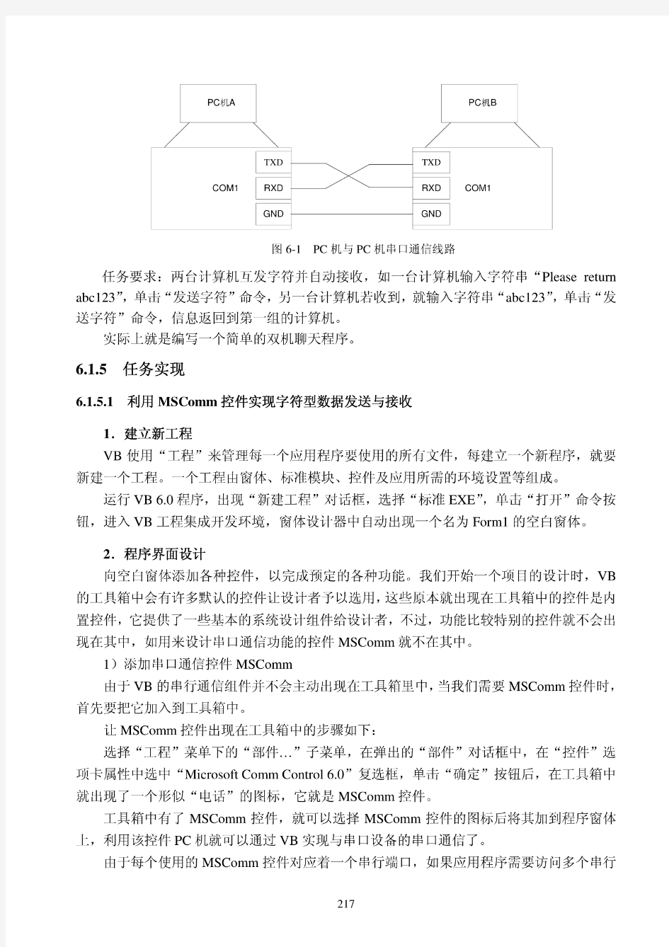 VisualBasic串口通信程序设计实例