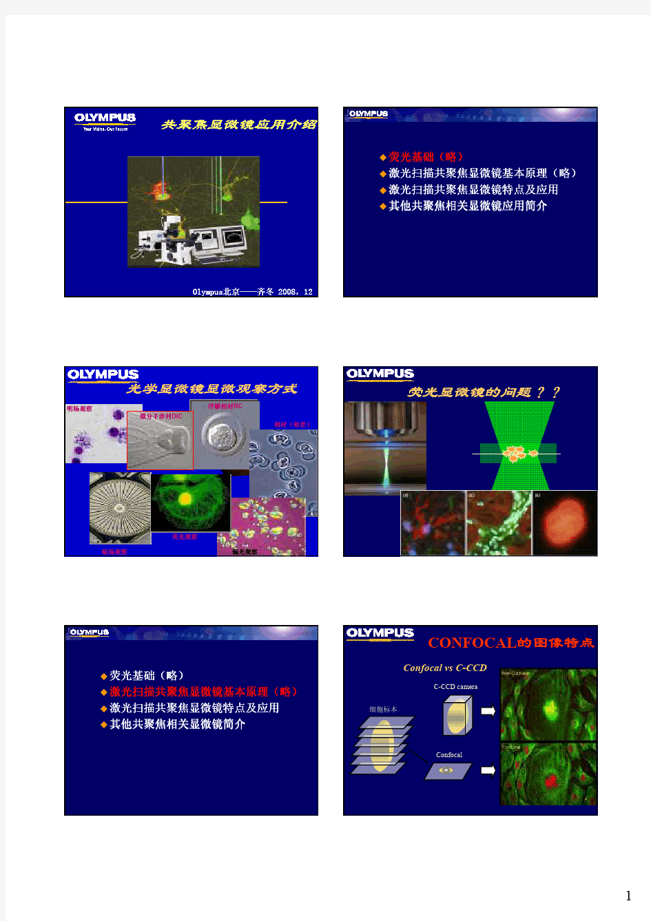 共聚焦显微镜的应用-讲座