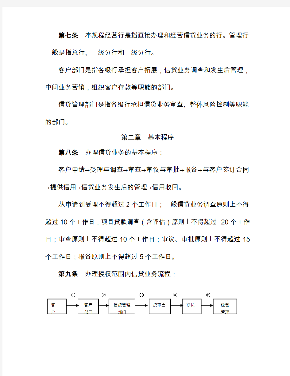 中国农业银行信贷业务基本规程