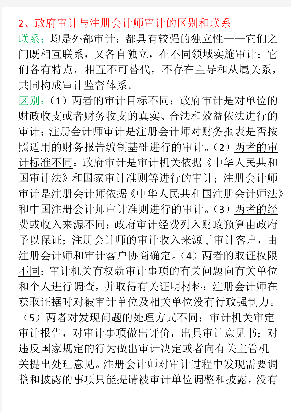 审计学简答题总结