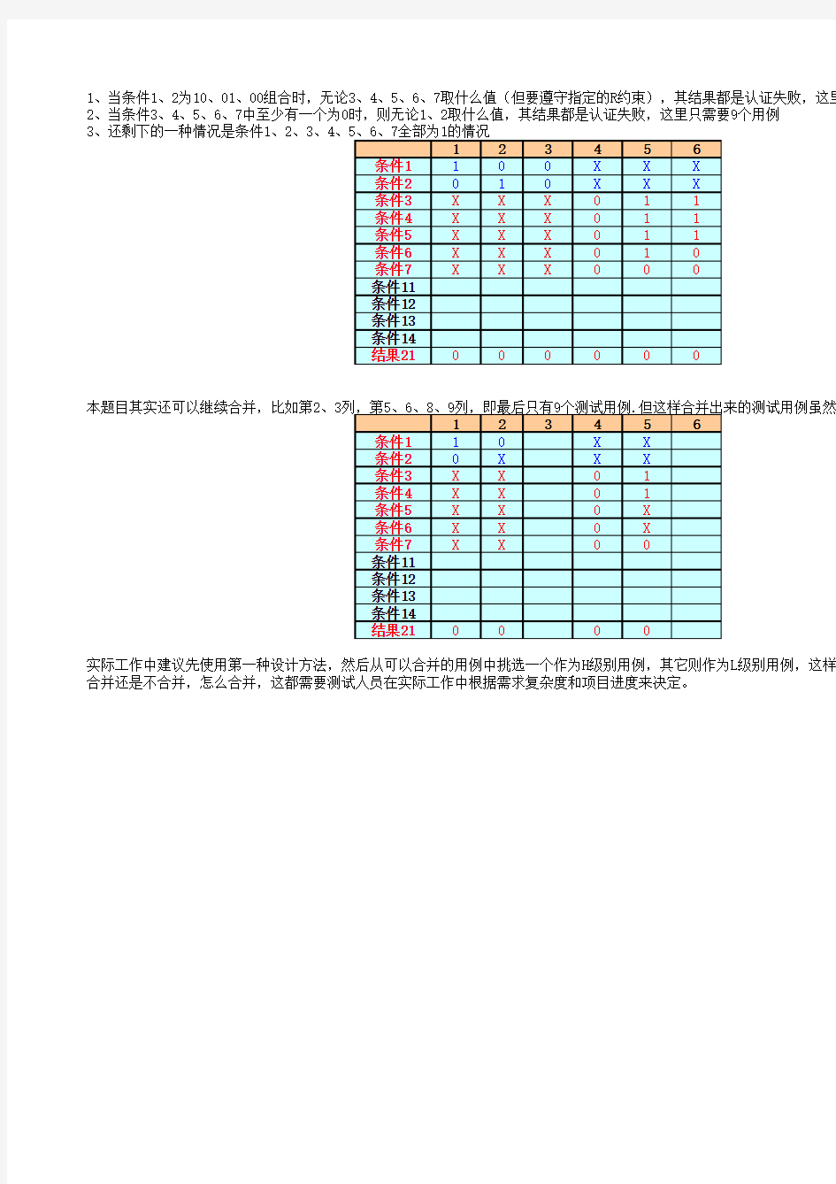 因果图判定表综合练习1-支付宝