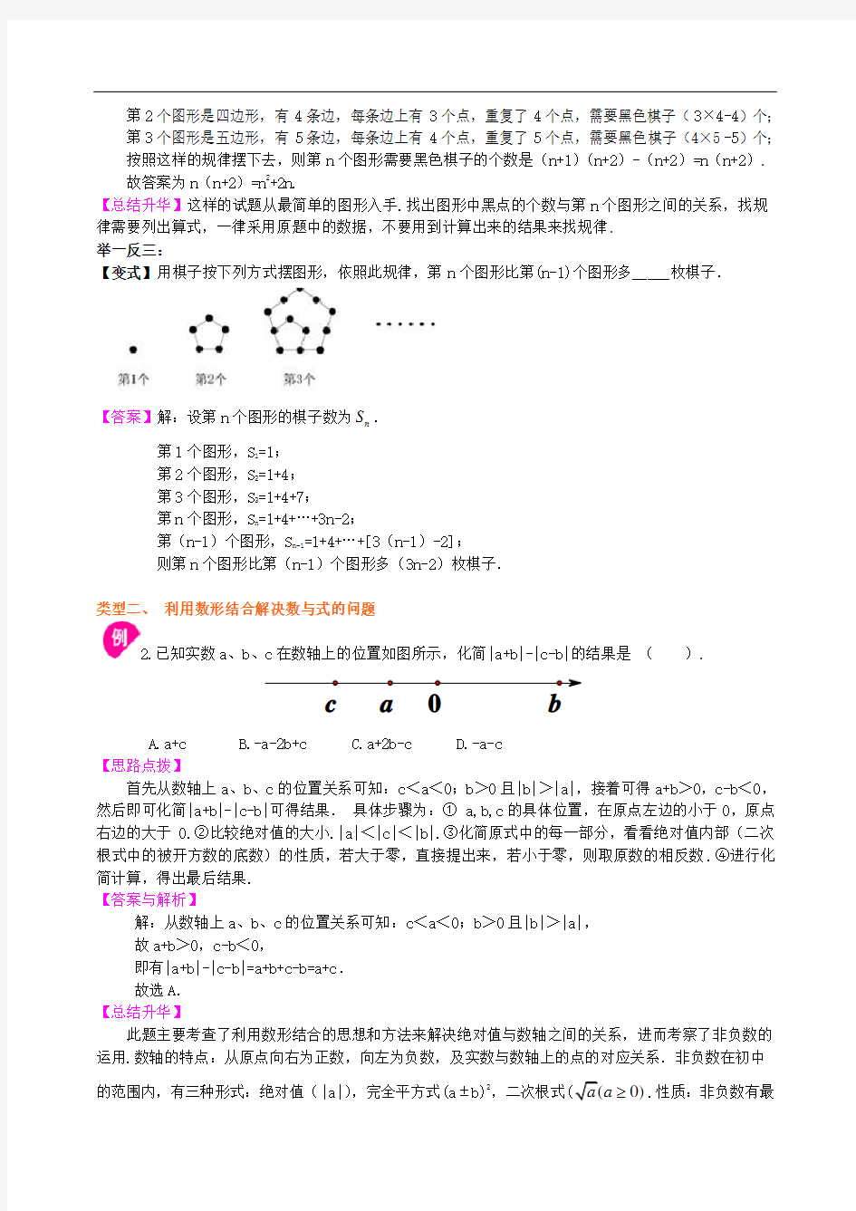 中考冲刺数学经典讲义：数形结合问题--知识讲解(基础)