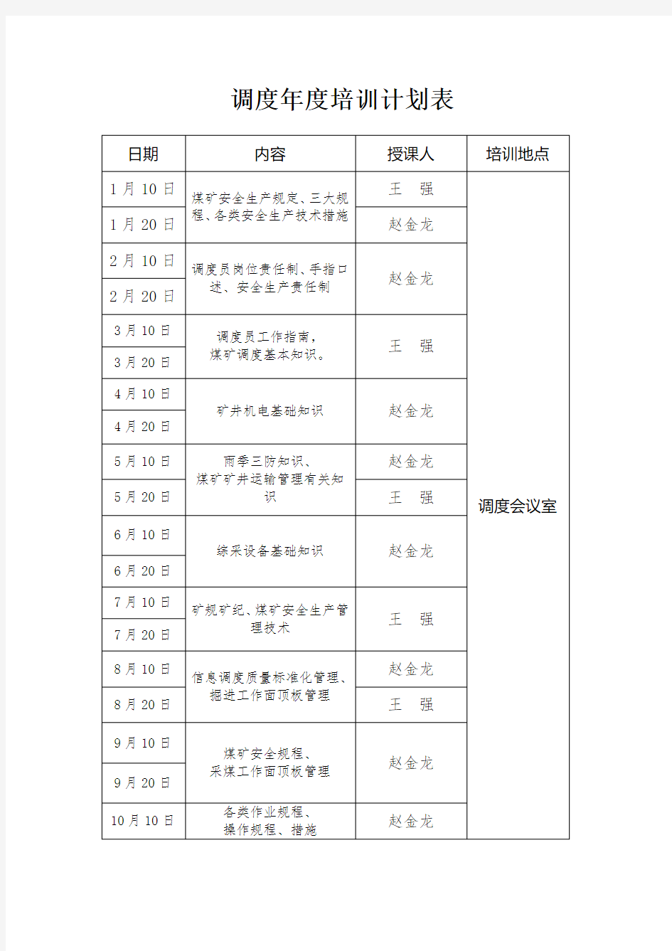 2019年度培训学习计划