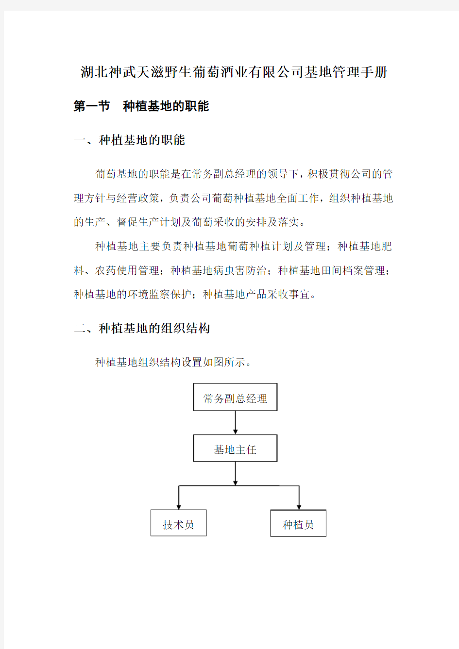 种植基地管理制度