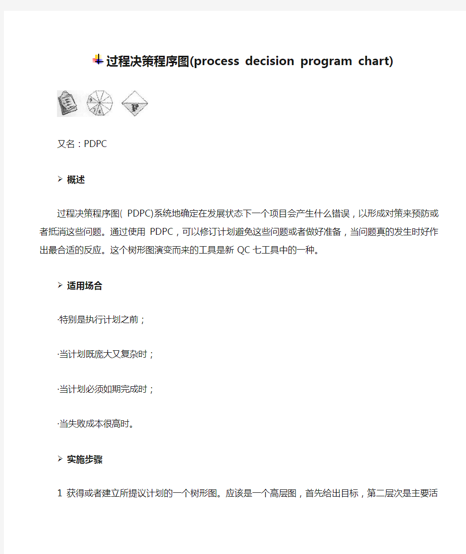 过程决策程序图(process decision program chart)