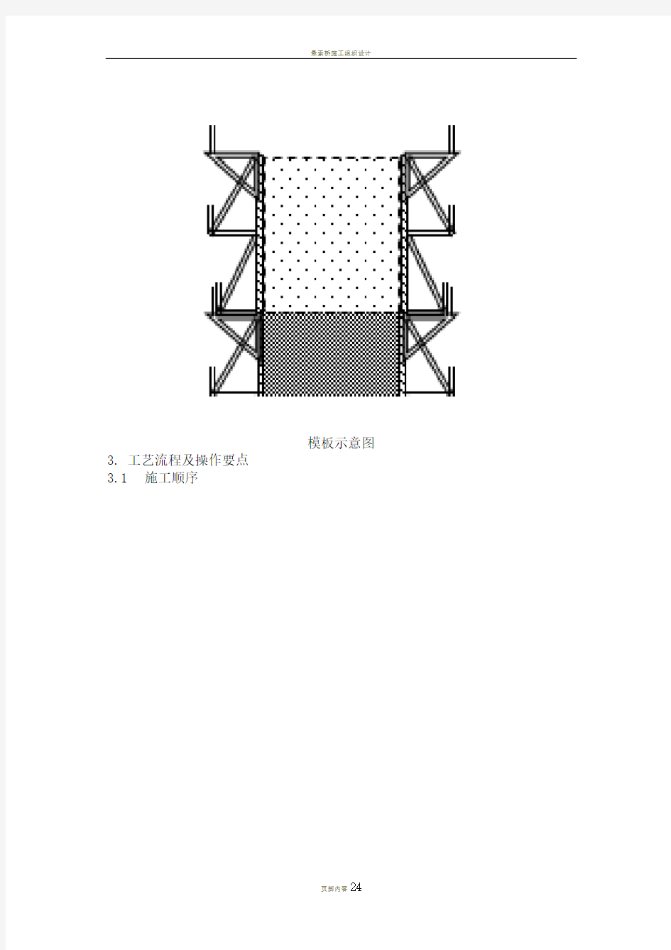 悬索桥索塔塔吊提升模板施工工法
