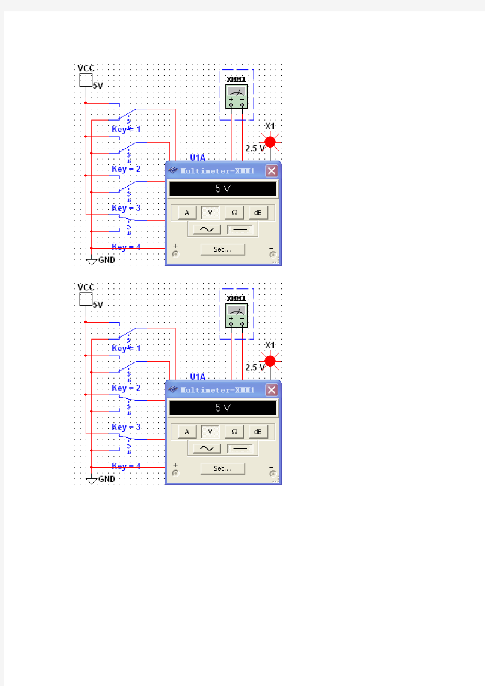 数字电路实验Multisim仿真汇总