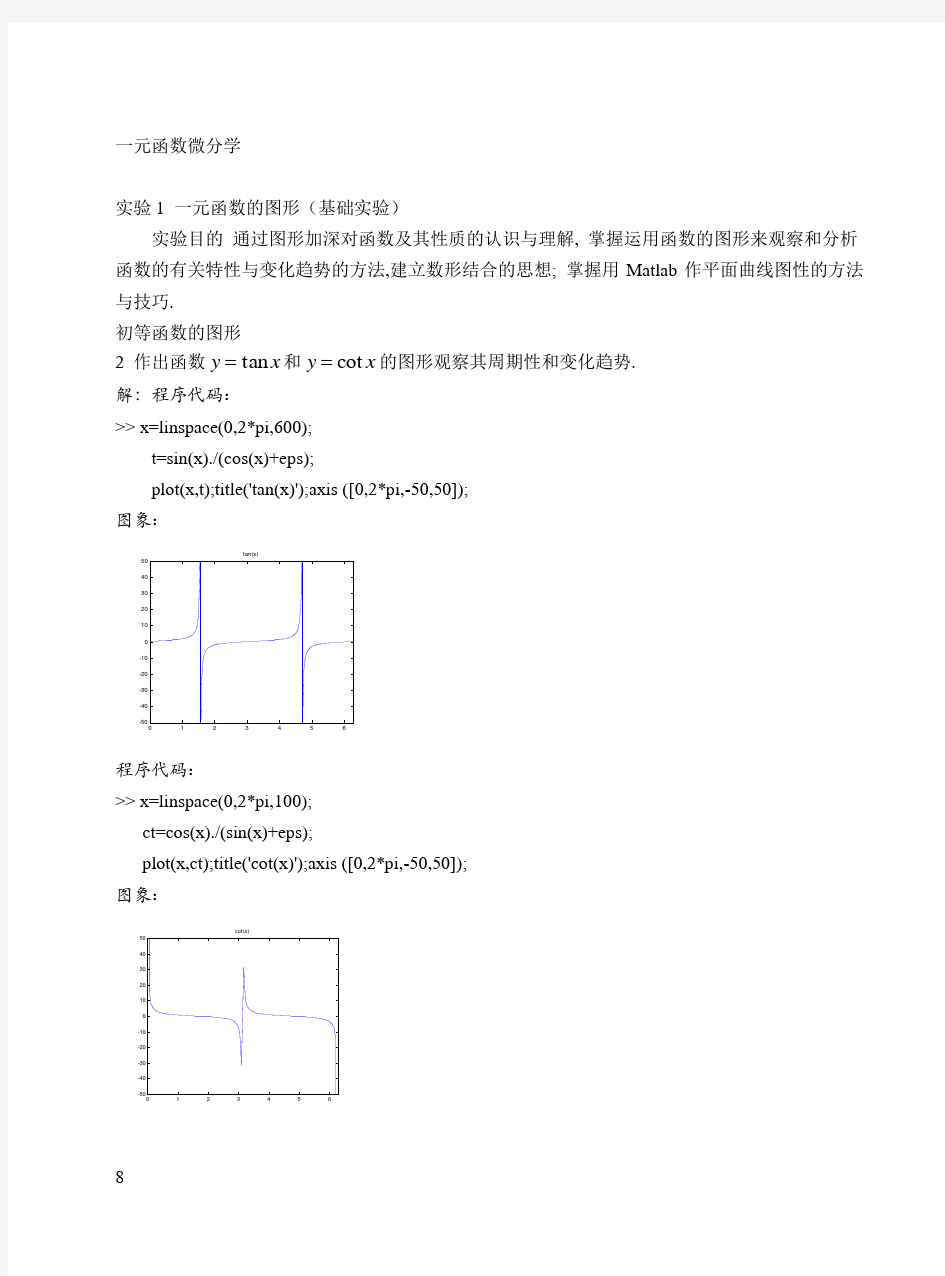 MATLAB数学实验100例题解[1]