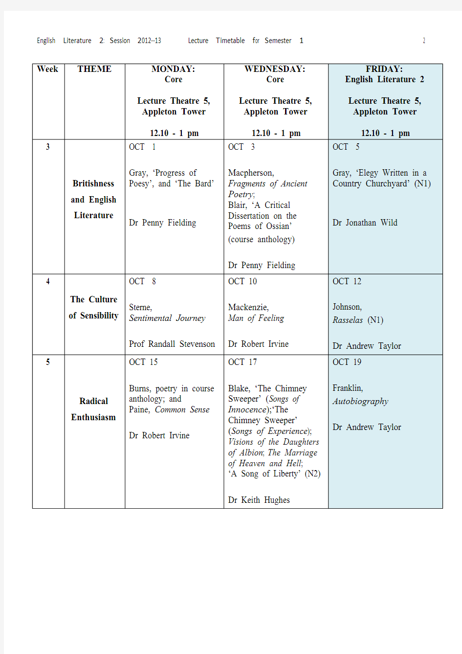 EL2_Lecture_Timetable_2012-13_Semester_1