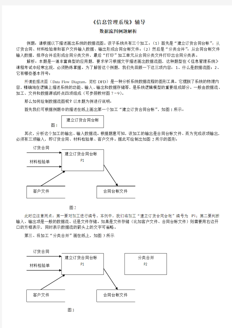 数据流程图例题