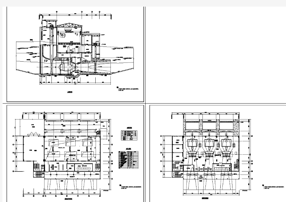 某地工业厂房设计建筑图纸(共三张)