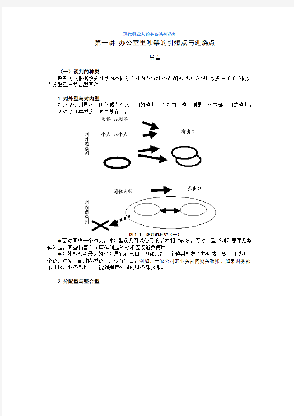 现代职业人的必备谈判技能