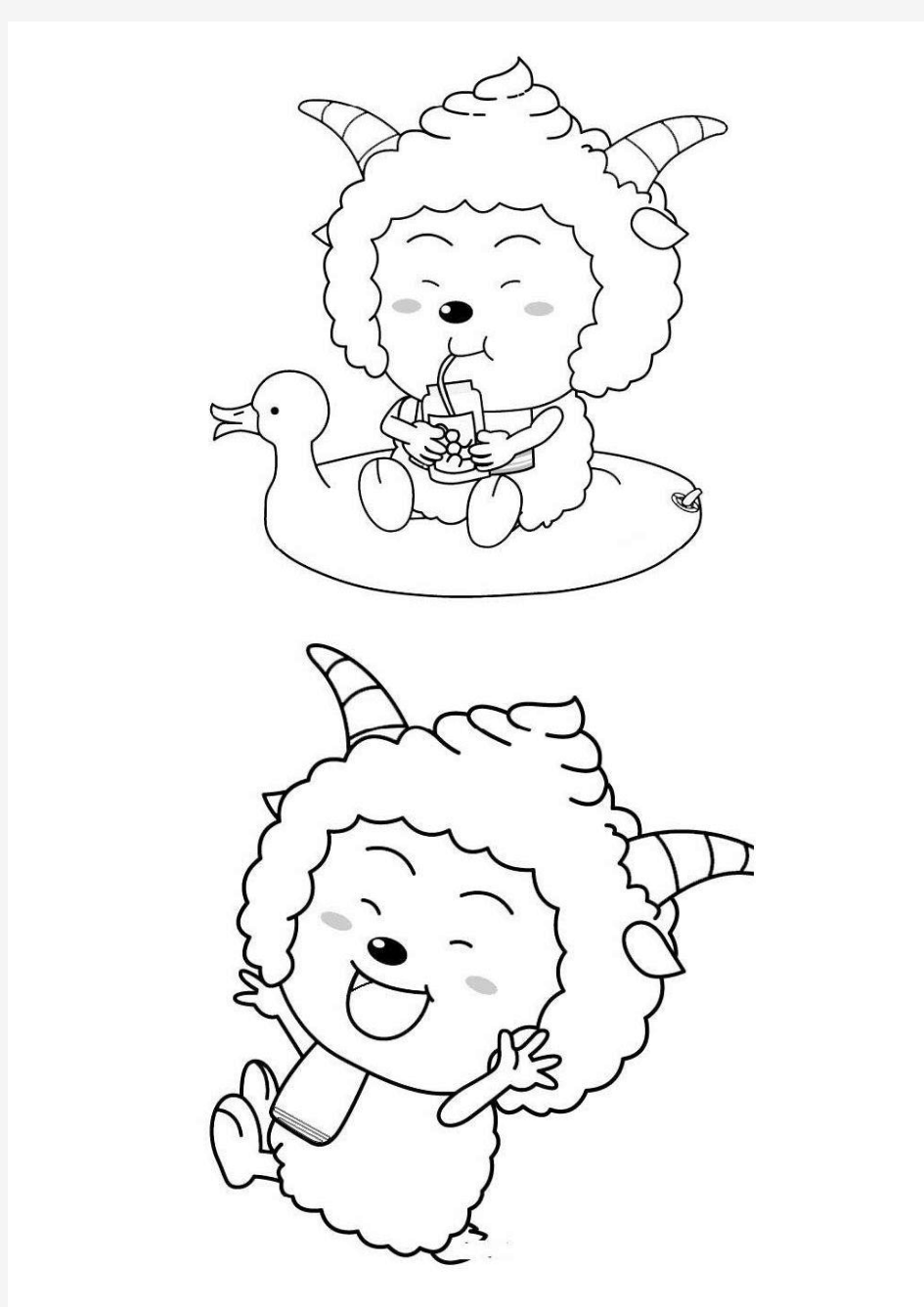 2012年喜羊羊与灰太狼填色画纸珍藏版(全)