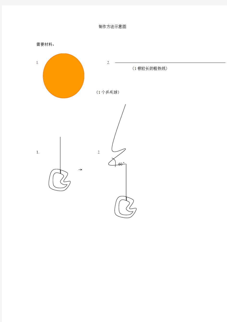 简易地球仪制作方法示意图