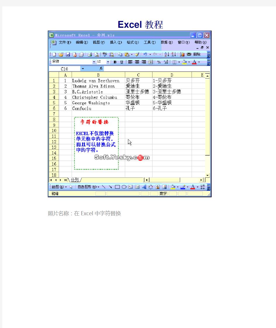 Excel(电子表格)图文教程