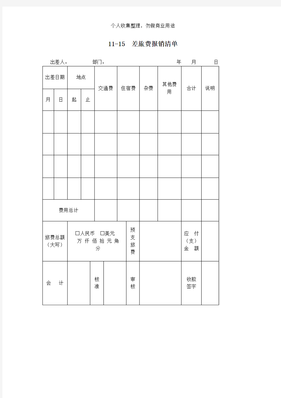 员工差旅费报告申请书(10个)9