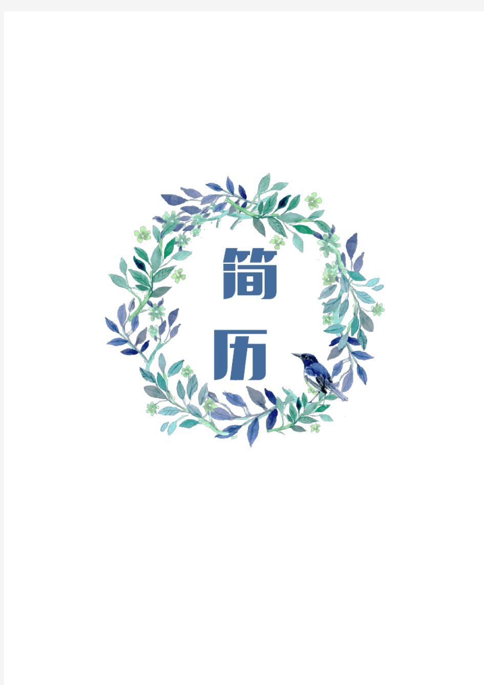 教师个人简历表格