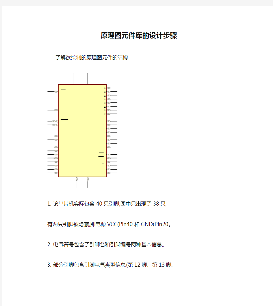 原理图元件库的设计步骤(精)